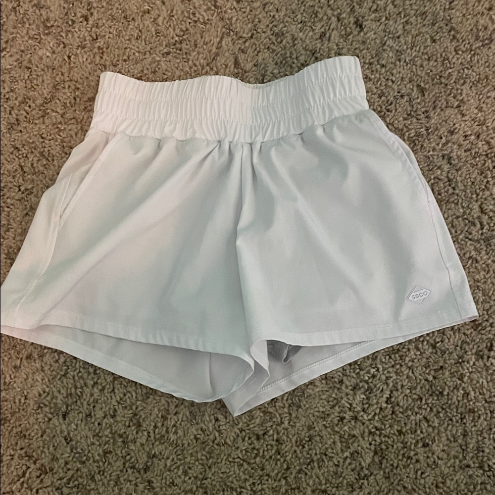White Athletic Shorts ssco